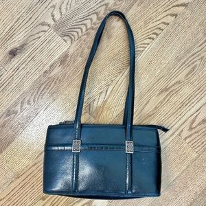 Brighton Black Leather Small Shoulder Bag